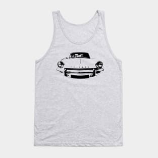 Triumph Spitfire Mk3 1960s British classic car monoblock black/white Tank Top